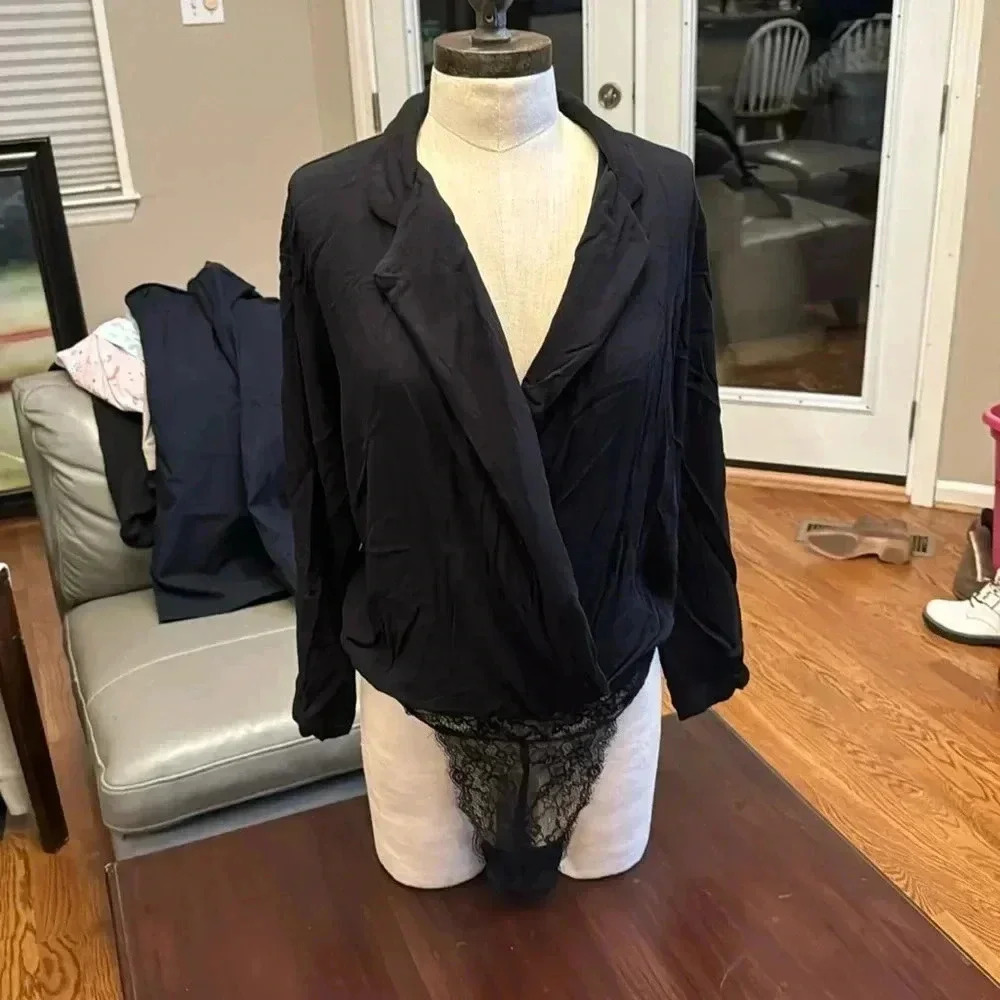 Free People intimately black Women's Black Bodysuit size XS